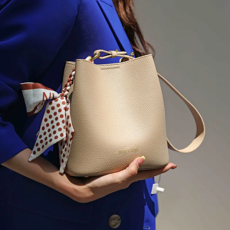 Simvay Clos Cow Leather Bucket Bags Shoulder Bags Regular Women's-3