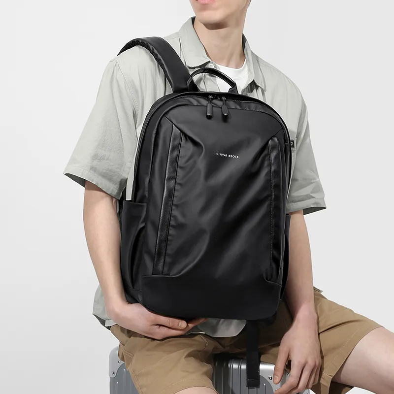 CinvaiKrose Fabric Backpack Large Size Men's Gray/Black/Blue-11