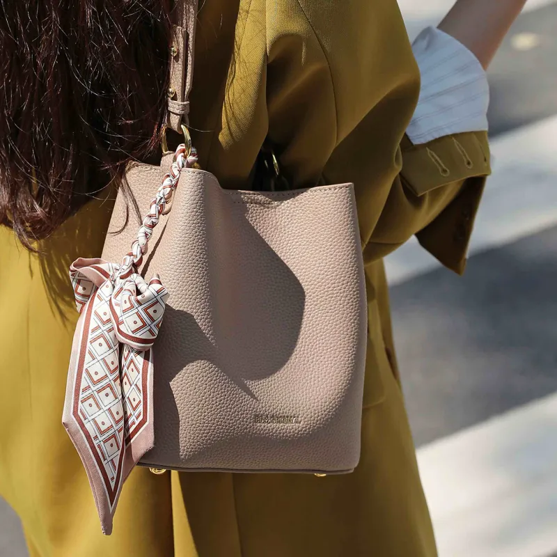 Simvay Clos Cow Leather Bucket Bags Shoulder Bags Regular Women's-4