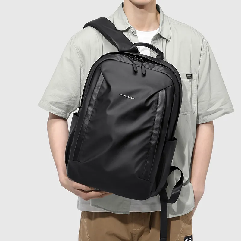 CinvaiKrose Fabric Backpack Large Size Men's Gray/Black/Blue-9
