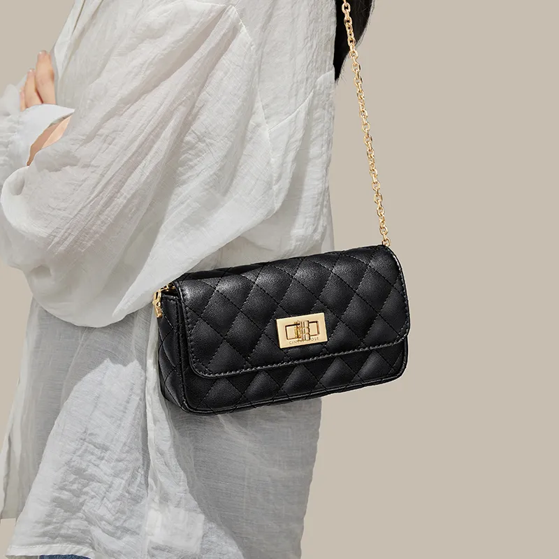 Simvay Clos Cow Leather With Synthetic Leather Shoulder Bag Crossbody Bag Shoulder Bag Small Size Women's Ecru/Black-12