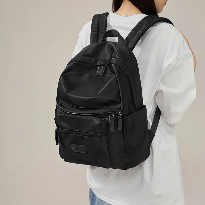 CinvaiKrose Fabric Backpack Large Size Women's Apricot/Black-12