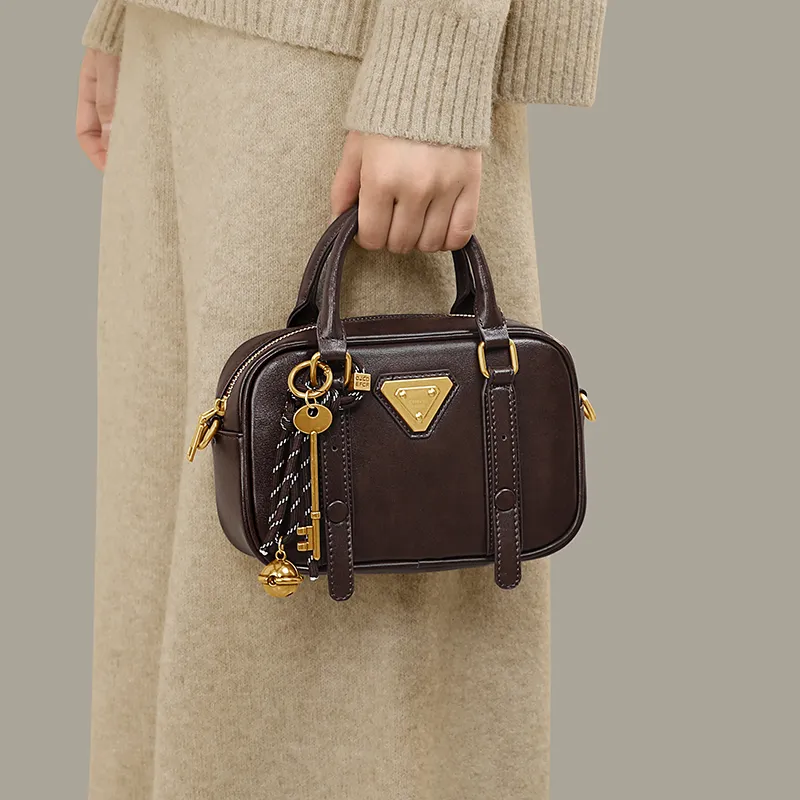Simvay Clos Synthetic Leather Shoulder Bag Crossbody Bag Handbags Small Size Women's Brown/Coffee-8
