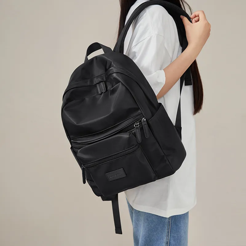 CinvaiKrose Fabric Backpack Large Size Women's Apricot/Black-10