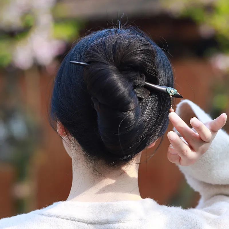 Yu Si Ji Sandalwood Hairpins Unisex-2
