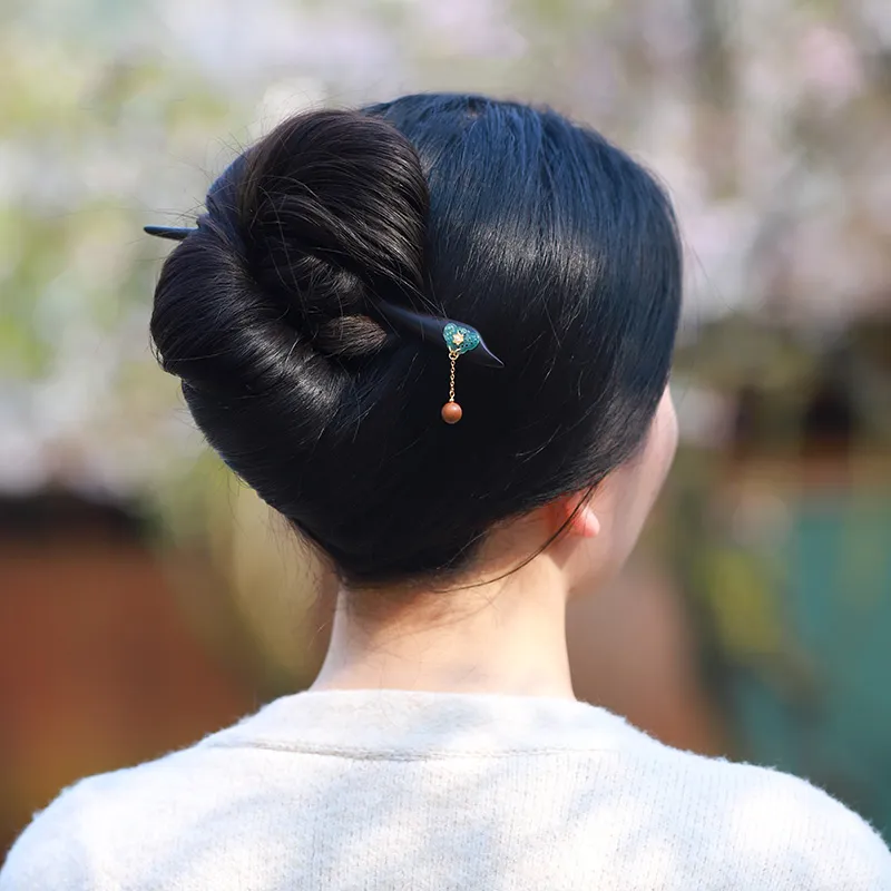 Yu Si Ji Sandalwood Hairpins Unisex-3