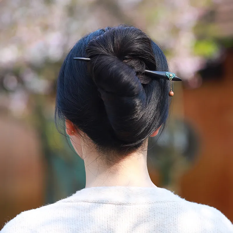 Yu Si Ji Sandalwood Hairpins Unisex-4