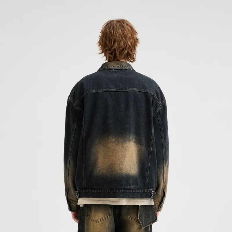 OE Denim Jacket Unisex Mud Yellow-2