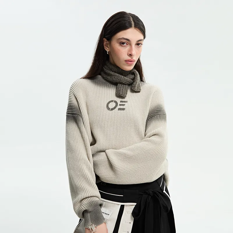 Organic Emotion Sweater Unisex Light Wood Gray-5