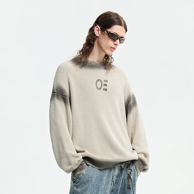Organic Emotion Sweater Unisex Light Wood Gray-3