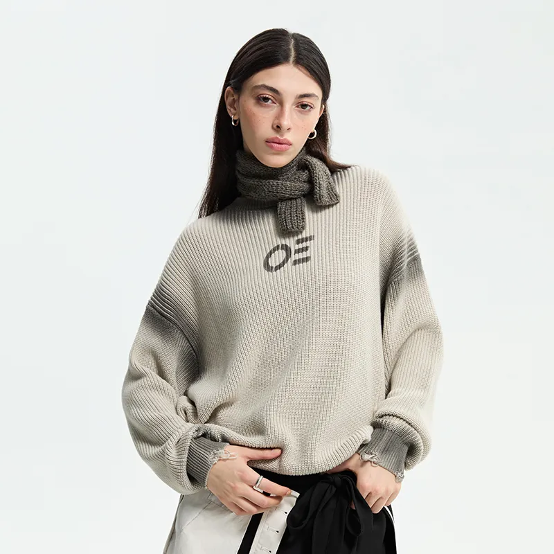 Organic Emotion Sweater Unisex Light Wood Gray-6