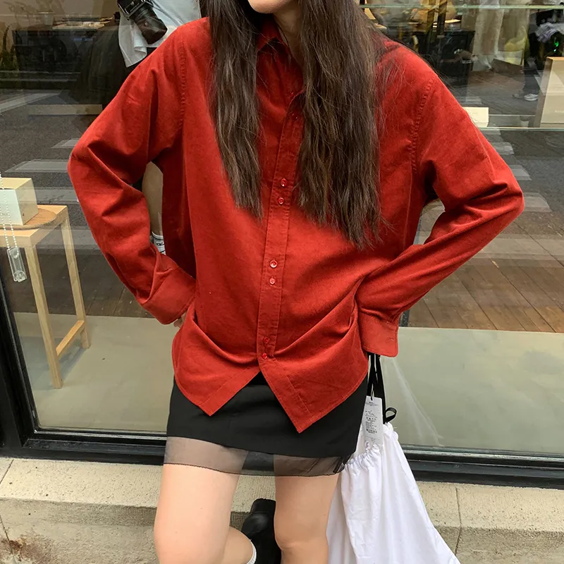 Little pull Shirts Women's Red-2
