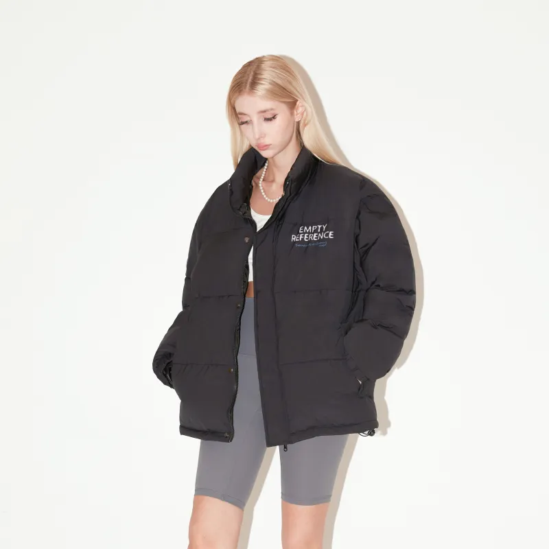 EMPTY REFERENCE Puffer Jacket Unisex Black-5