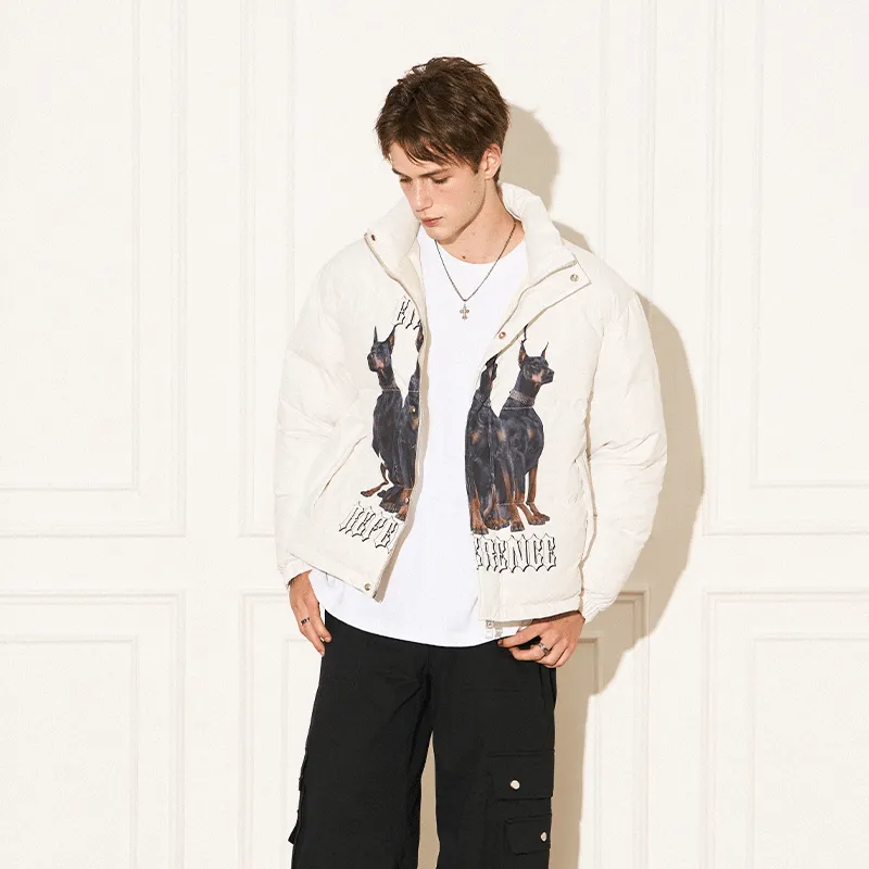EMPTY REFERENCE Puffer Jacket Unisex White-7