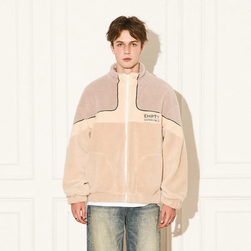 EMPTY REFERENCE Jackets Unisex Gray Khaki Color-2