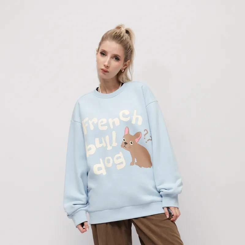 EMPTY REFERENCE x REVERSE IRONY Sweatshirt Unisex Light Blue-2