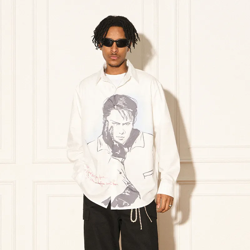 EMPTY REFERENCE x REVERSE IRONY Shirt Unisex White-2
