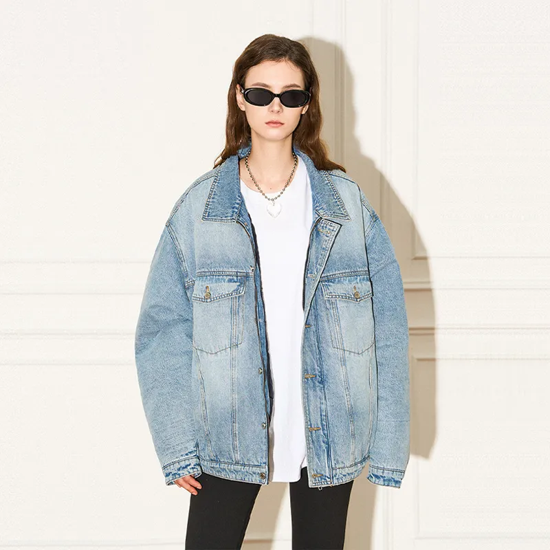 EMPTY REFERENCE Puffer Jackets Unisex Light Blue-3