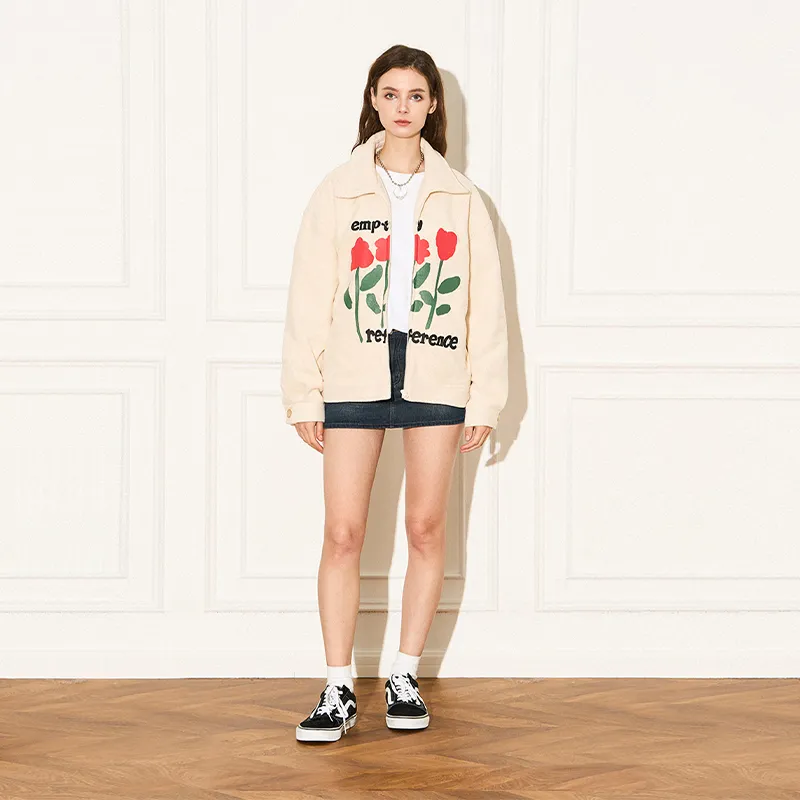 EMPTY REFERENCE Jacket Unisex Ecru-3