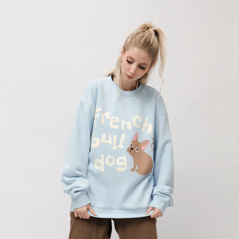 EMPTY REFERENCE x REVERSE IRONY Sweatshirt Unisex Light Blue-4