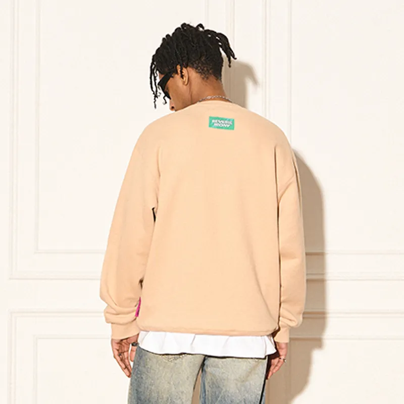 EMPTY REFERENCE x REVERSE IRONY Sweatshirt Unisex Coffee-4