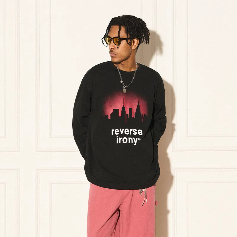EMPTY REFERENCE x REVERSE IRONY T Shirt Unisex Black-2