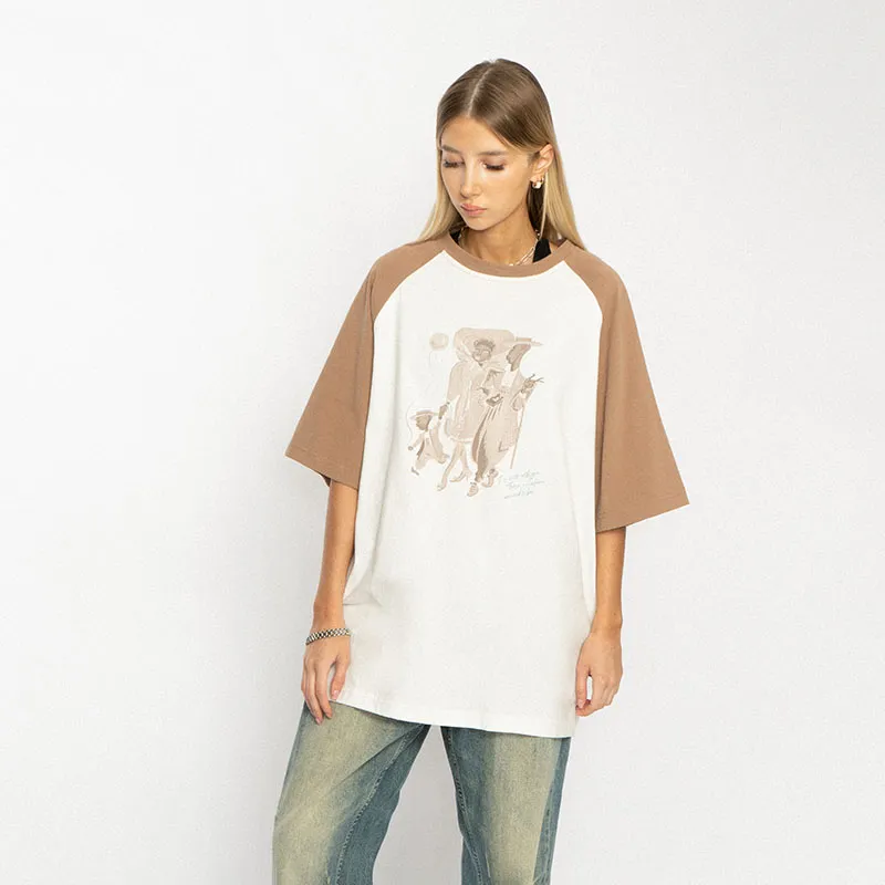 EMPTY REFERENCE T Shirts Unisex White Brown-5