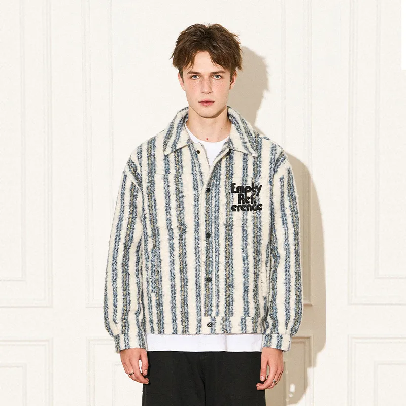 EMPTY REFERENCE Jacket Unisex Blue White-2