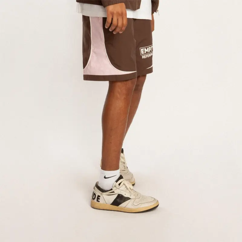 EMPTY REFERENCE Casual Shorts Unisex Pink Brown-5
