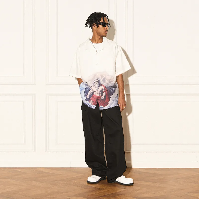 EMPTY REFERENCE x REVERSE IRONY Shirt Unisex White-3