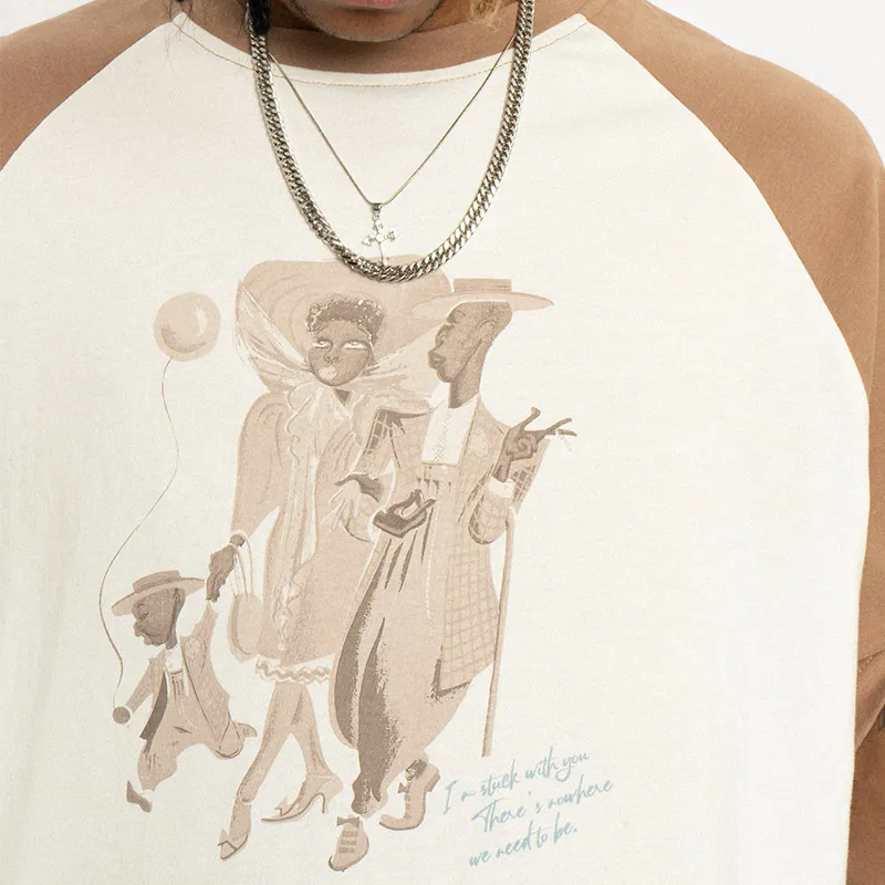 EMPTY REFERENCE T Shirts Unisex White Brown-4