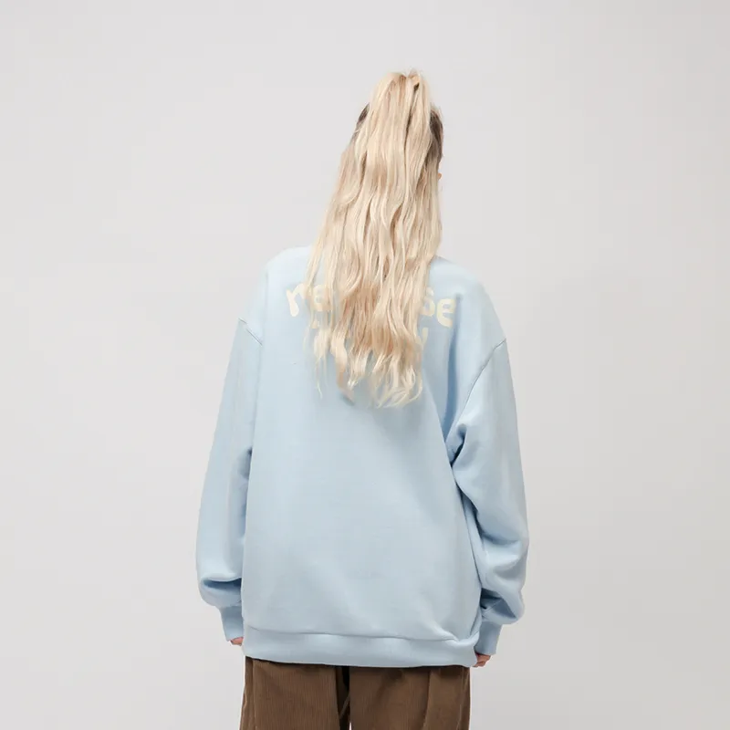 EMPTY REFERENCE x REVERSE IRONY Sweatshirt Unisex Light Blue-3