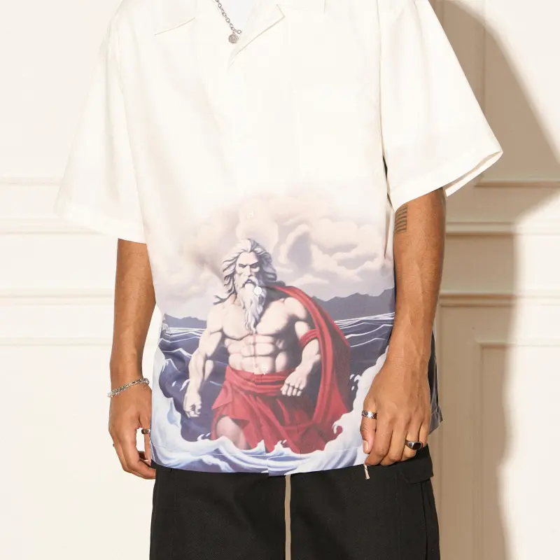EMPTY REFERENCE x REVERSE IRONY Shirt Unisex White-5