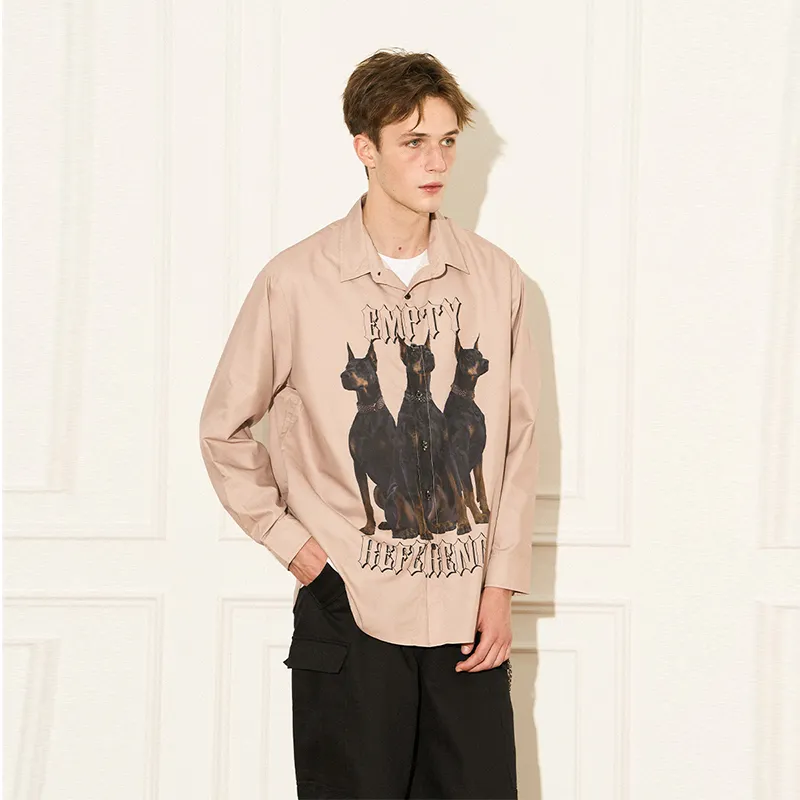 EMPTY REFERENCE Doberman Series Long Sleeved Shirts Unisex-2