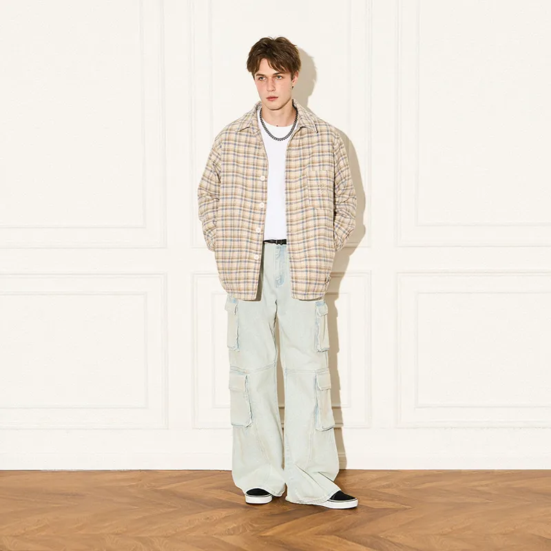 EMPTY REFERENCE Jackets Unisex Blue Yellow-4
