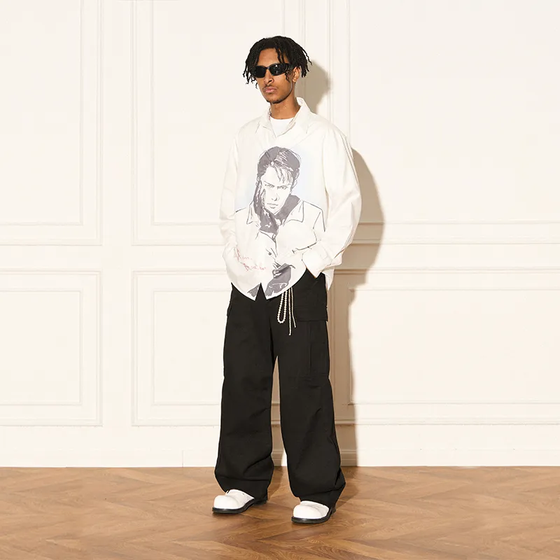 EMPTY REFERENCE x REVERSE IRONY Shirt Unisex White-4
