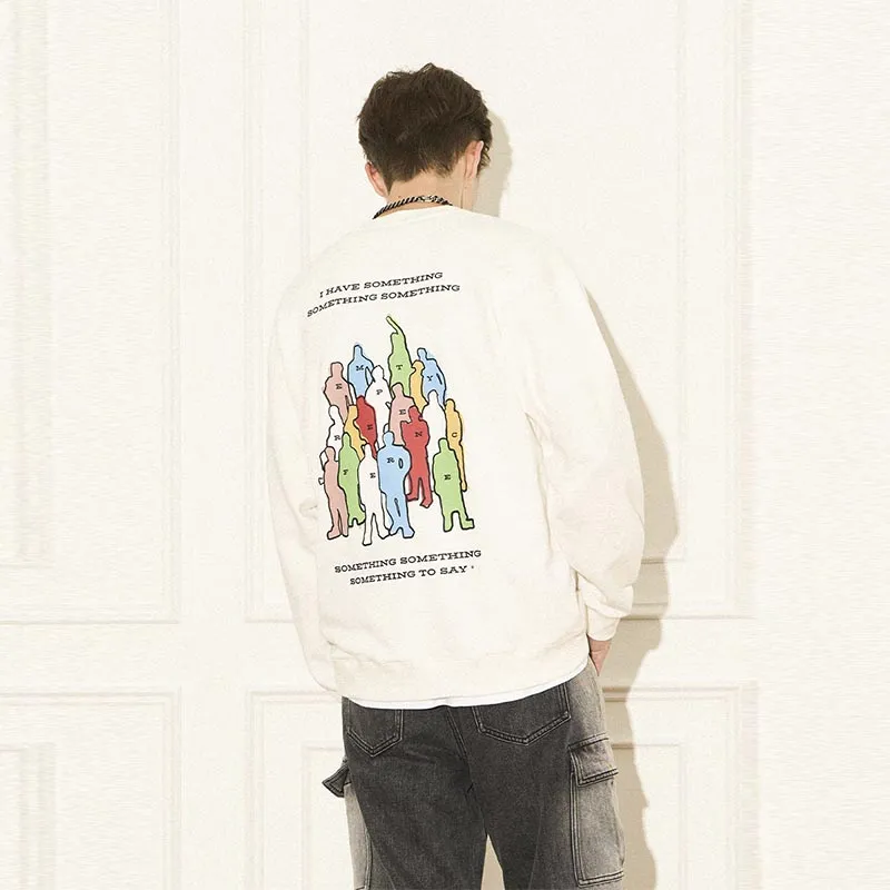 EMPTY REFERENCE Sweatshirts Unisex White-5