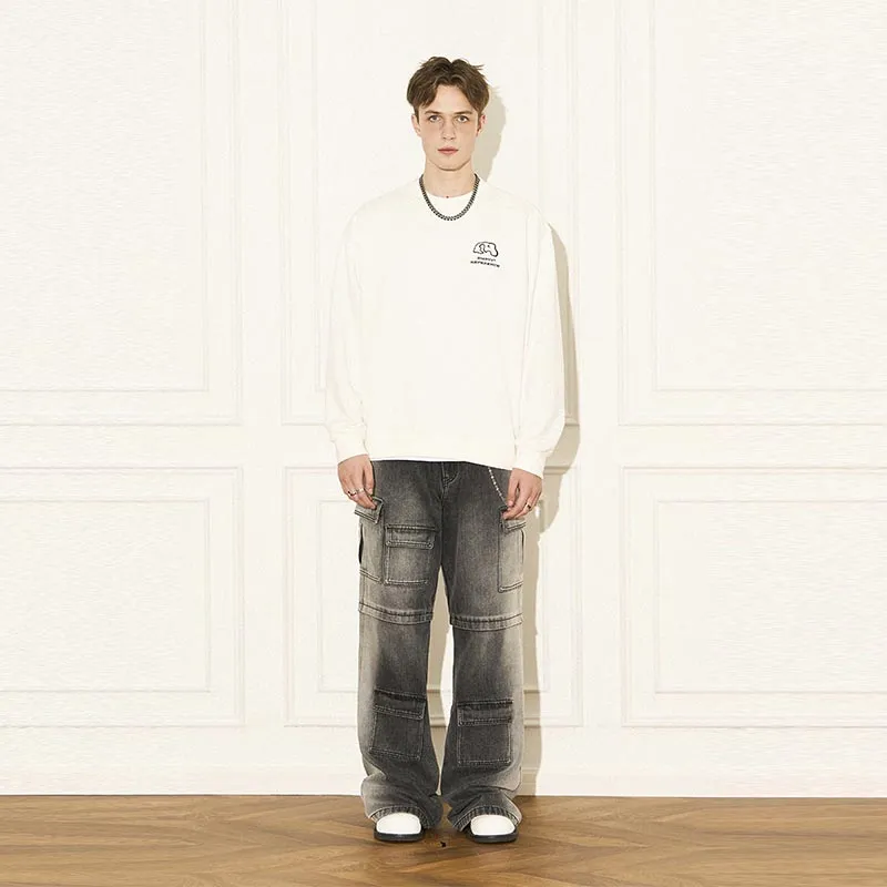 EMPTY REFERENCE Sweatshirts Unisex White-3