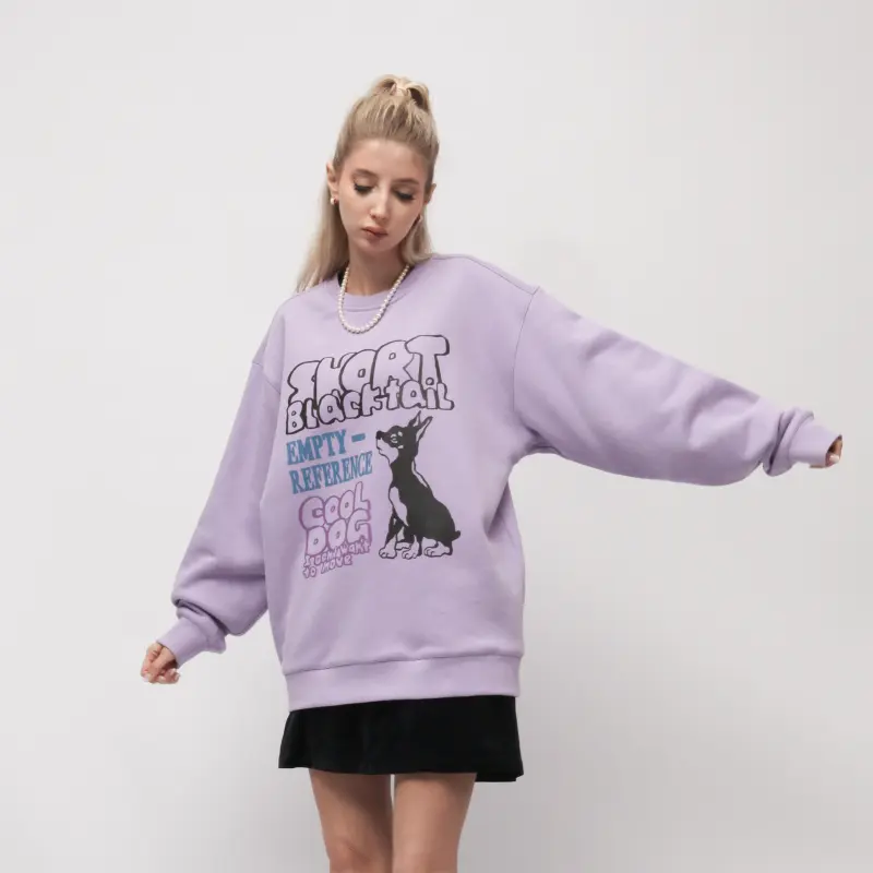 EMPTY REFERENCE Sweatshirt Unisex Purple-5