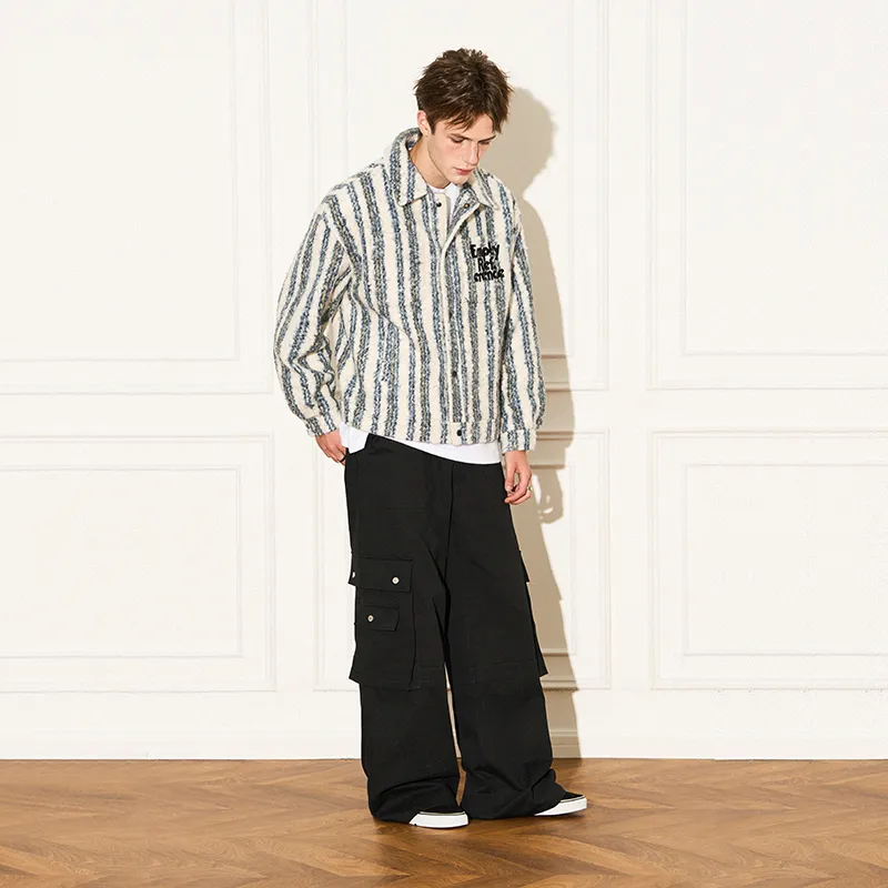 EMPTY REFERENCE Jacket Unisex Blue White-4