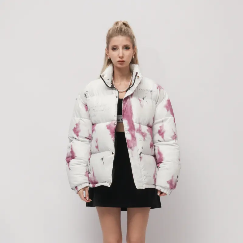 EMPTY REFERENCE Puffer Jacket Unisex White-5