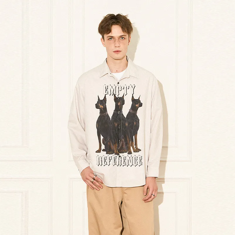 EMPTY REFERENCE Doberman Series Long Sleeved Shirts Unisex-6