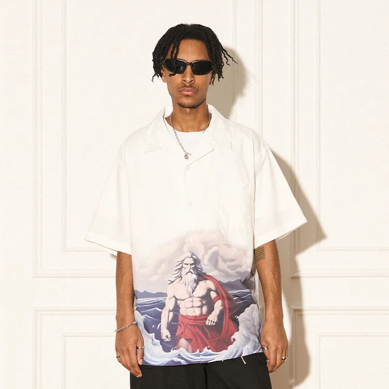 EMPTY REFERENCE x REVERSE IRONY Shirt Unisex White-2