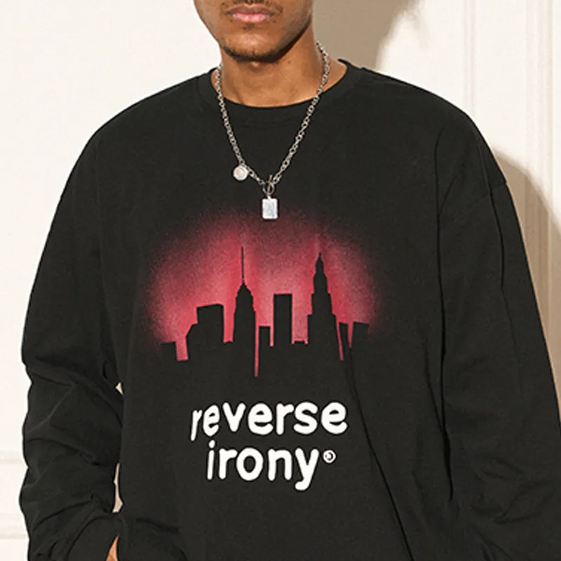 EMPTY REFERENCE x REVERSE IRONY T Shirt Unisex Black-5
