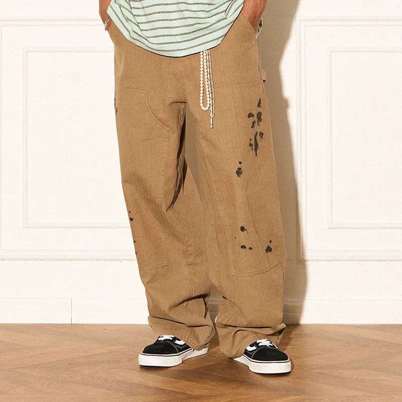 EMPTY REFERENCE Cargo Pants Unisex Brown-4