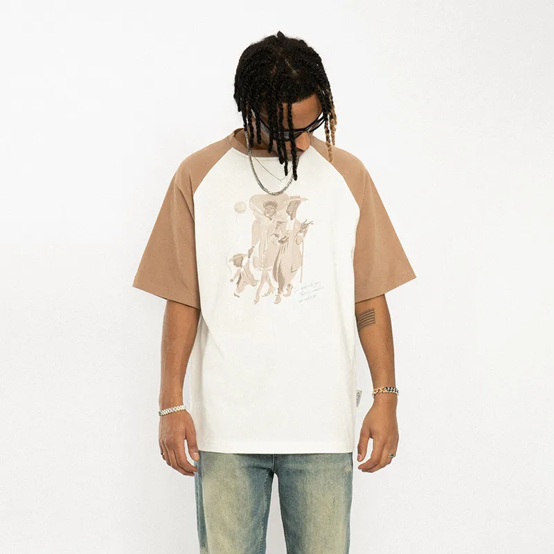 EMPTY REFERENCE T Shirts Unisex White Brown-3