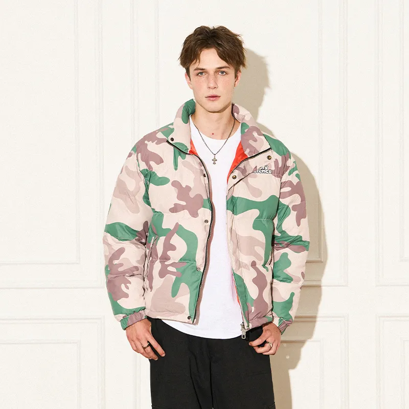 EMPTY REFERENCE Puffer Jacket Unisex Camouflage-3
