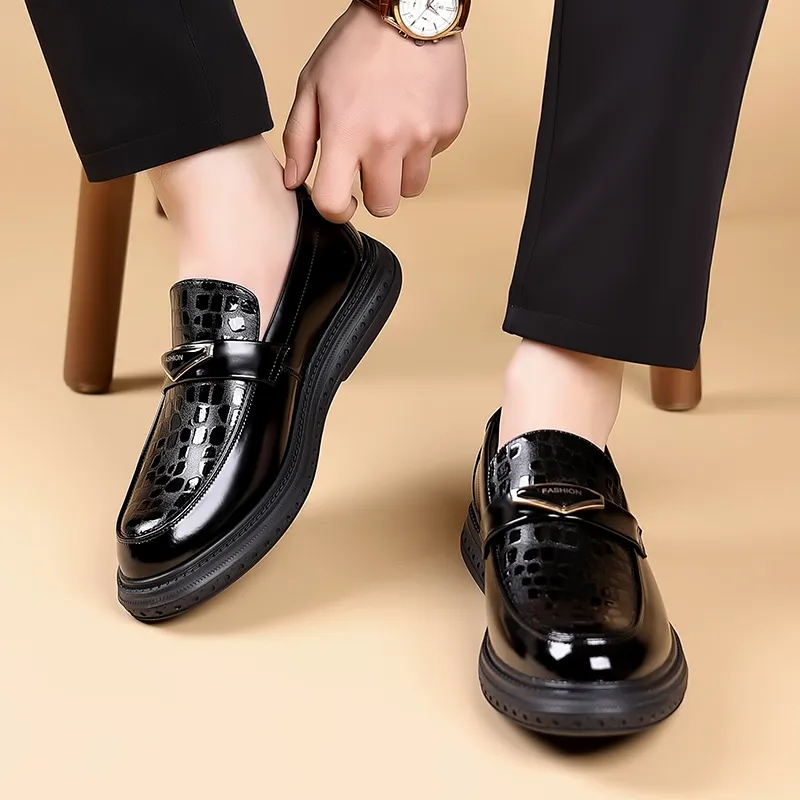 JIETEGONGYANG Dress Shoes Men's Black-7