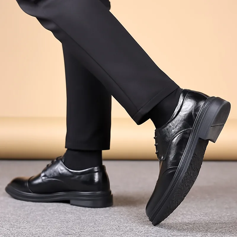 JIETEGONGYANG Dress Shoes Men's Black-6