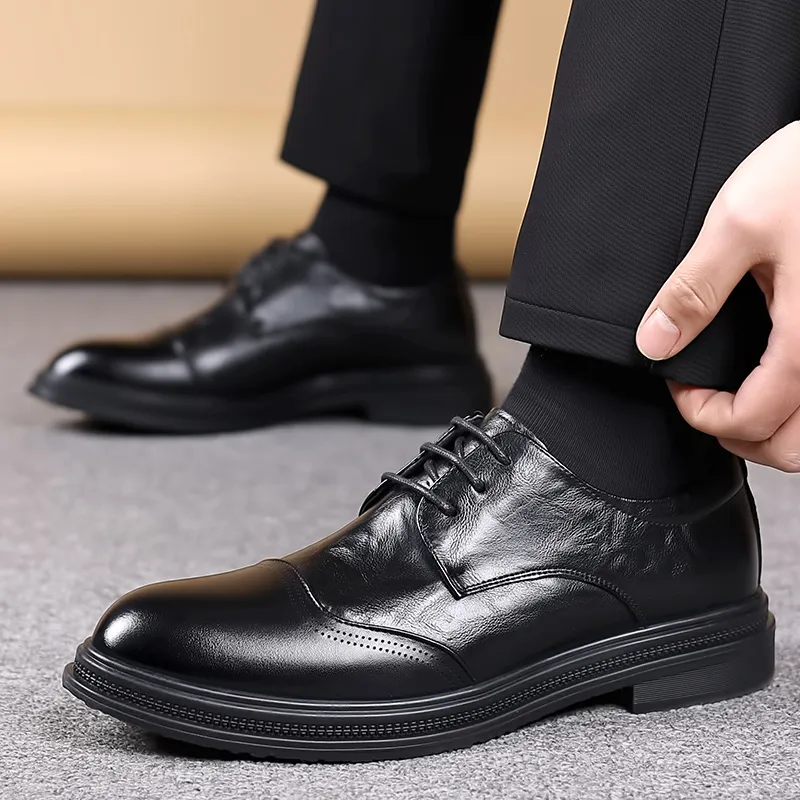 JIETEGONGYANG Dress Shoes Men's Black-8